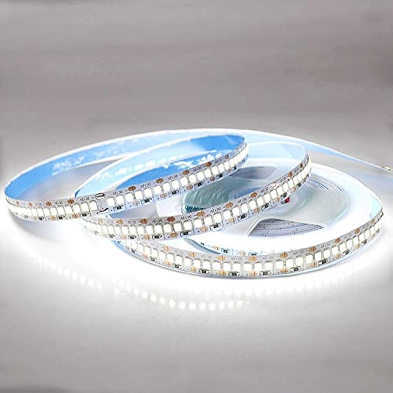 LED Strip Lights, SMD 2835 LED Strip, DC12V 1200LEDs 16.4Ft 26000LM High Density LED Light Strips Non-Waterproof IP21, 3 Times Brightness Than SMD3528 LED, Cool White 6500K - Image 4